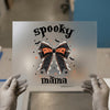 Spooky Mama Bow | DTF Transfer Ready to Press | Halloween Goth Heat Transfer