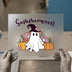 Summerween Ghost & Pumpkins | DTF Transfer Ready to Press | Spooky Cute Heat Transfer