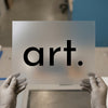 Minimalist 'art.' | DTF Transfer Ready to Press | Bold Typography Heat Transfer
