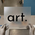 Minimalist 'art.' | DTF Transfer Ready to Press | Bold Typography Heat Transfer