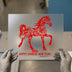 Year of the Horse Floral | DTF Transfer Ready to Press | Chinese New Year Heat Transfer