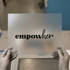 Empowher Text Design | DTF Transfer Ready to Press | Motivational Heat Transfer