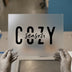 Cozy Season Script | DTF Transfer Ready to Press | Casual Heat Transfer