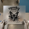 Spooky Mama Butterfly | DTF Transfer Ready to Press | Gothic Halloween Heat Transfer