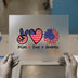 Peace Love America | DTF Transfer Ready to Press | Patriotic Heat Transfer