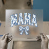 Mama Floral Bow | DTF Transfer Ready to Press | Chinoiserie Heat Transfer