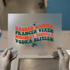 Holiday Reindeer & Drinks | DTF Transfer Ready to Press | Retro Fun Heat Transfer