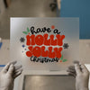 Have a Holly Jolly Christmas | DTF Transfer Ready to Press | Retro Festive Heat Transfer