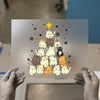Christmas Cat Tree | DTF Transfer Ready to Press | Festive Holiday Heat Transfer
