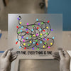 Tangled Christmas Lights "I'm Fine" | DTF Transfer Ready to Press | Holiday Humor Heat Transfer