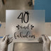 40 and Fabulous with Crown | DTF Transfer Ready to Press | Birthday Celebration Heat Transfer