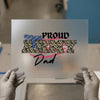 Proud Army Dad | DTF Transfer Ready to Press | Patriotic Camo Heat Transfer