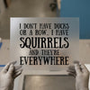 Squirrels Everywhere | DTF Transfer Ready to Press | Humorous Quote Heat Transfer
