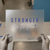 Stronger Than The Storm | DTF Transfer Ready to Press | Motivational Quote Heat Transfer