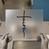 Minimalist 'Faith' Script Art | DTF Transfer Ready to Press | Elegant Calligraphy Heat Transfer