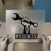 Labor Day Fist Wrench | DTF Transfer Ready to Press | Bold Graphic Heat Transfer