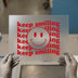 Keep Smiling Smiley Face | DTF Transfer Ready to Press | Retro Groovy Heat Transfer