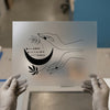 Celestial Hands & Moon | DTF Transfer Ready to Press | Boho Minimalist Heat Transfer