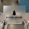 Rockin' Around Christmas Tree | DTF Transfer Ready to Press | Festive Holiday Heat Transfer