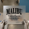 Malibu Surf Catch Wave | DTF Transfer Ready to Press | Coastal Style Heat Transfer