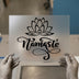 Namaste Lotus | DTF Transfer Ready to Press | Spiritual Script Heat Transfer