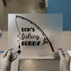 Son's Fishing Buddy | DTF Transfer Ready to Press | Outdoor Hobby Heat Transfer
