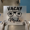 Vacay Mode Palm Tree Sunglasses | DTF Transfer Ready to Press | Summer Vibes Heat Transfer