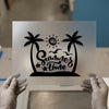 Summer Time Tropical | DTF Transfer Ready to Press | Beach Vacation Heat Transfer