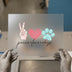 Peace Love Dogs | DTF Transfer Ready to Press | Sketch Style Heat Transfer