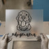 Dog Mama Golden Retriever | DTF Transfer Ready to Press | Outline Style Heat Transfer