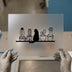 Cat and Cactus Shelf | DTF Transfer Ready to Press | Minimalist Heat Transfer