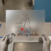 Cat Lover Valentine | DTF Transfer Ready to Press | Outline Heat Transfer