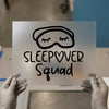 Sleepover Squad | DTF Transfer Ready to Press | Fun Sleep Mask Heat Transfer