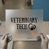 Veterinary Tech with Paw Heart | DTF Transfer Ready to Press | Pet Lover Heat Transfer