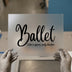 Ballet Like A Sport Only Harder | DTF Transfer Ready to Press | Motivational Script Heat Transfer