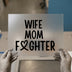 Wife Mom Fighter Ribbon | DTF Transfer Ready to Press | Motivational Heat Transfer