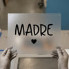 Madre with Heart | DTF Transfer Ready to Press | Script Style Heat Transfer