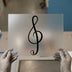 Treble Clef Music Symbol | DTF Transfer Ready to Press | Elegant Heat Transfer