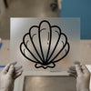 Minimalist Seashell | DTF Transfer Ready to Press | Ocean Outline Heat Transfer