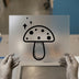 Magic Mushroom & Stars | DTF Transfer Ready to Press | Whimsical Heat Transfer