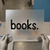 Books. | DTF Transfer Ready to Press | Minimalist Reading Heat Transfer