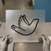 Minimalist Dove | DTF Transfer Ready to Press | Simple Line Art Heat Transfer