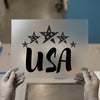 USA Stars Design | DTF Transfer Ready to Press | Patriotic Heat Transfer