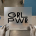 GRL PWR Bold Text | DTF Transfer Ready to Press | Empowering Heat Transfer