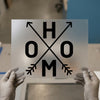 HOME Arrows Design | DTF Transfer Ready to Press | Minimalist Heat Transfer