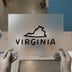 Virginia State Outline & Text | DTF Transfer Ready to Press | Minimalist Heat Transfer