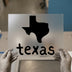 Texas Outline & Script | DTF Transfer Ready to Press | State & Script Heat Transfer