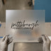 Pittsburgh Pennsylvania Script | DTF Transfer Ready to Press | City Style Heat Transfer