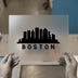 Boston Skyline | DTF Transfer Ready to Press | Cityscape Heat Transfer
