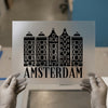 Amsterdam Cityscape | DTF Transfer Ready to Press | Iconic House Heat Transfer